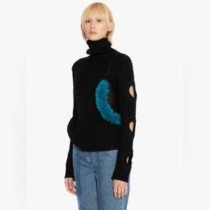 JW ANDERSON | CUT-OUT DETAIL MERINO WOOL JUMPER ✂️